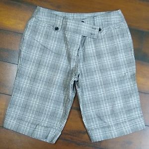 Black and White knee length shorts